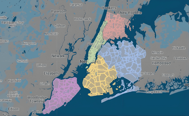 City Map of New York City