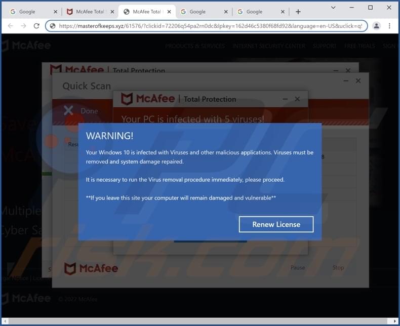 Your Windows 10 Is Infected With Viruses POP-UP Scam - Removal and ...